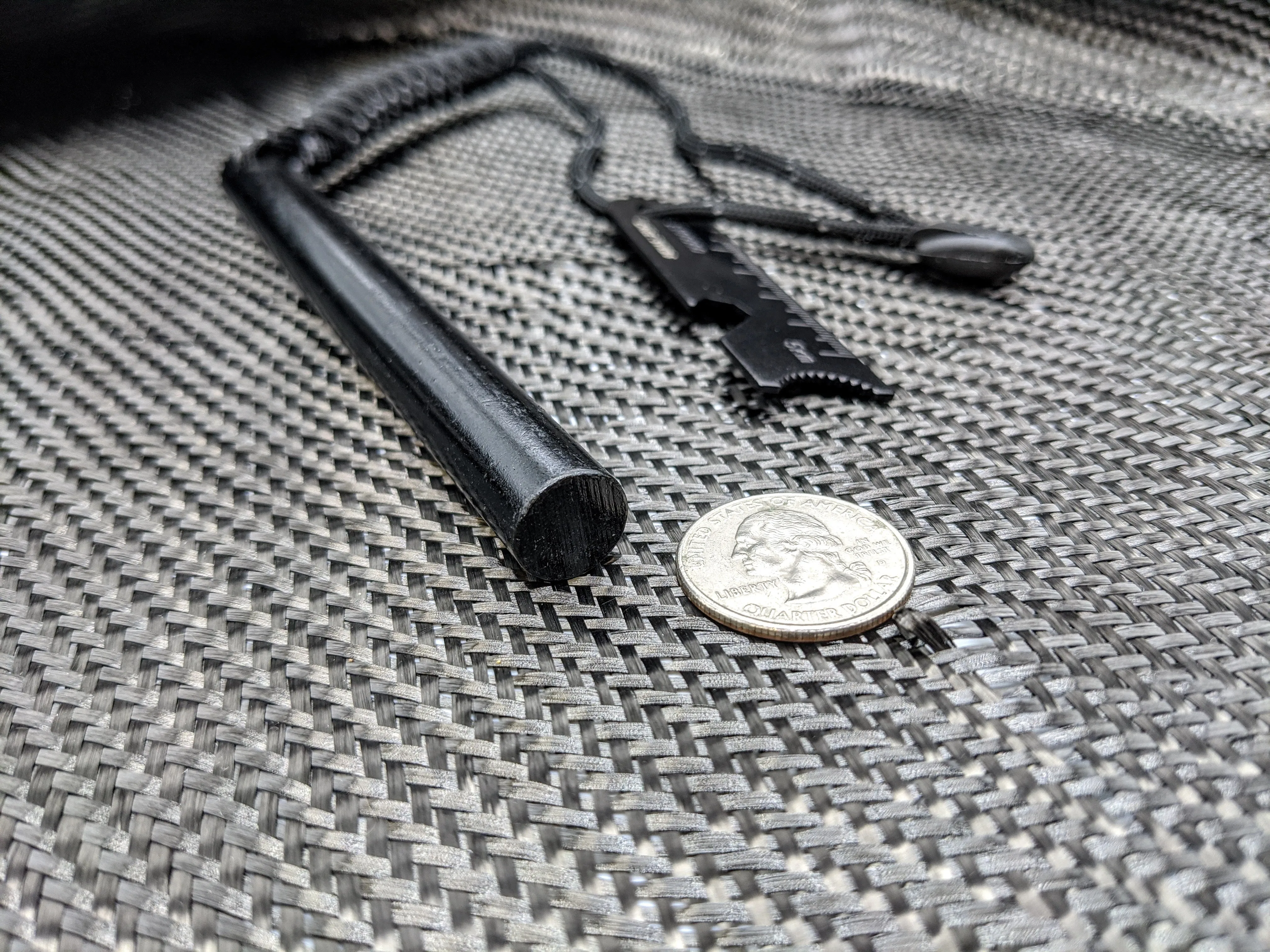 Massive Ferrocerium Rod   Striker With Storage Vault
