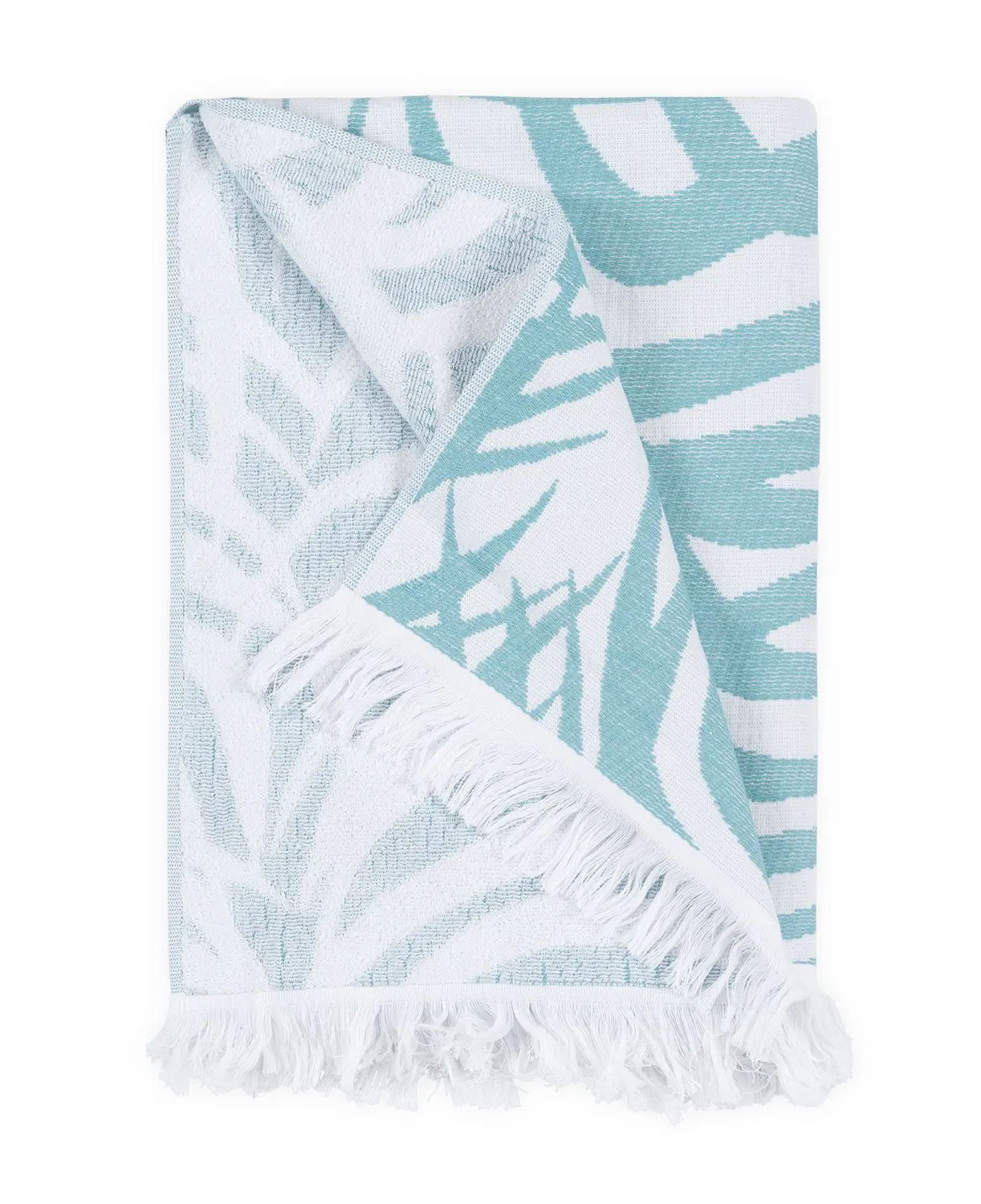 Matouk Schumacher Zebra Palm Beach Towels