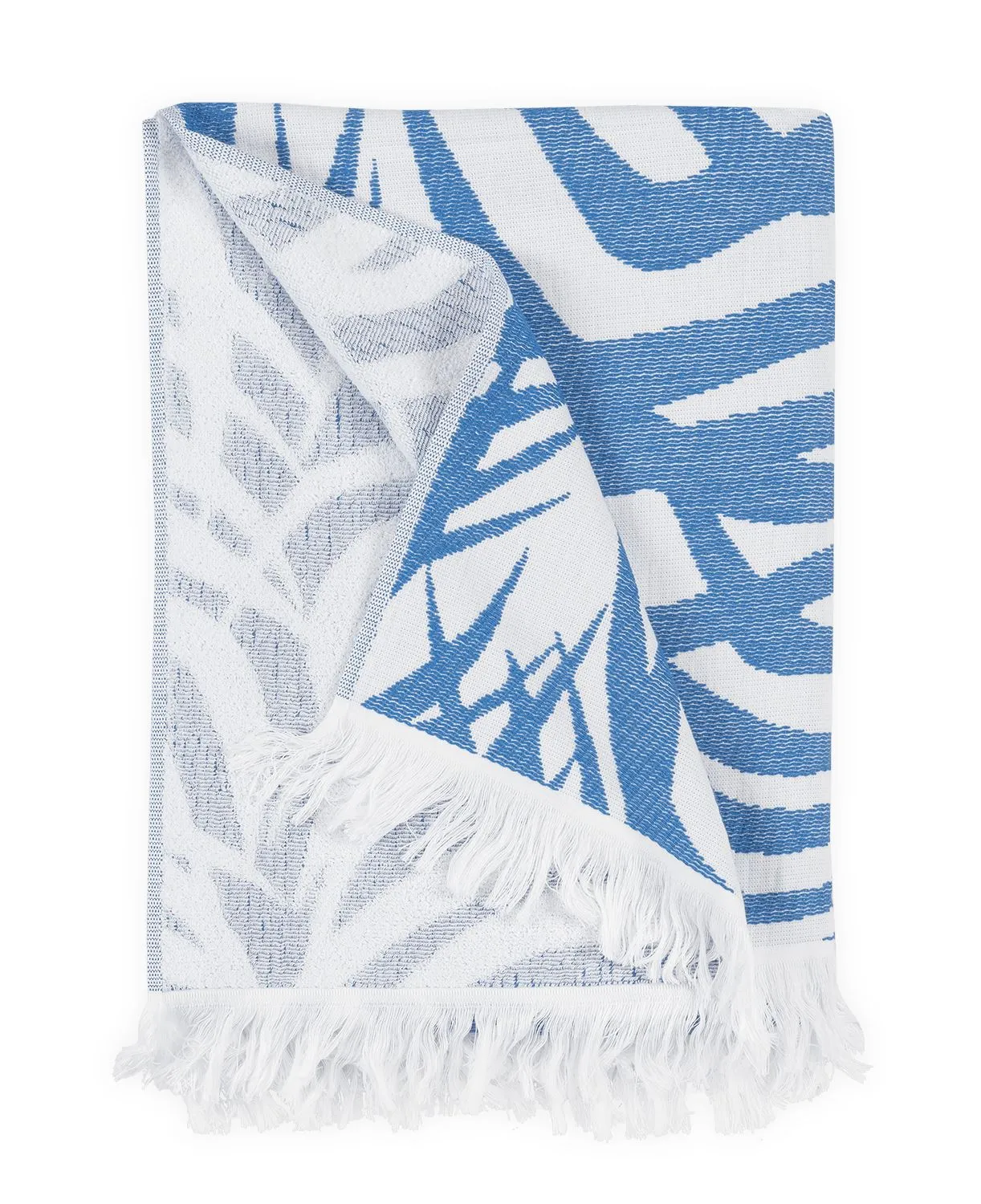 Matouk Schumacher Zebra Palm Beach Towels