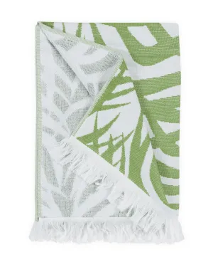 Matouk Schumacher Zebra Palm Beach Towels