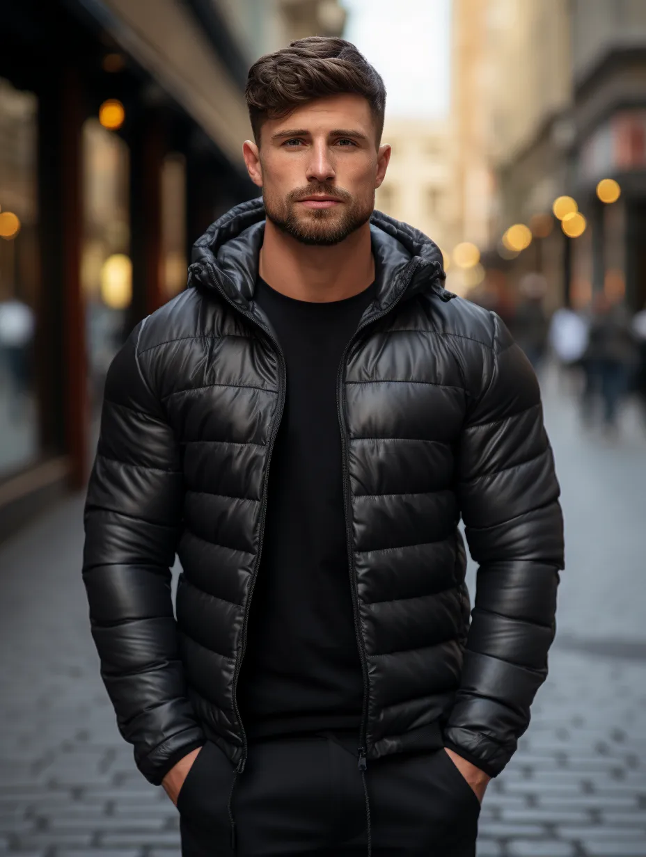 Men's Fashion Thin Down Hoodie Jacket