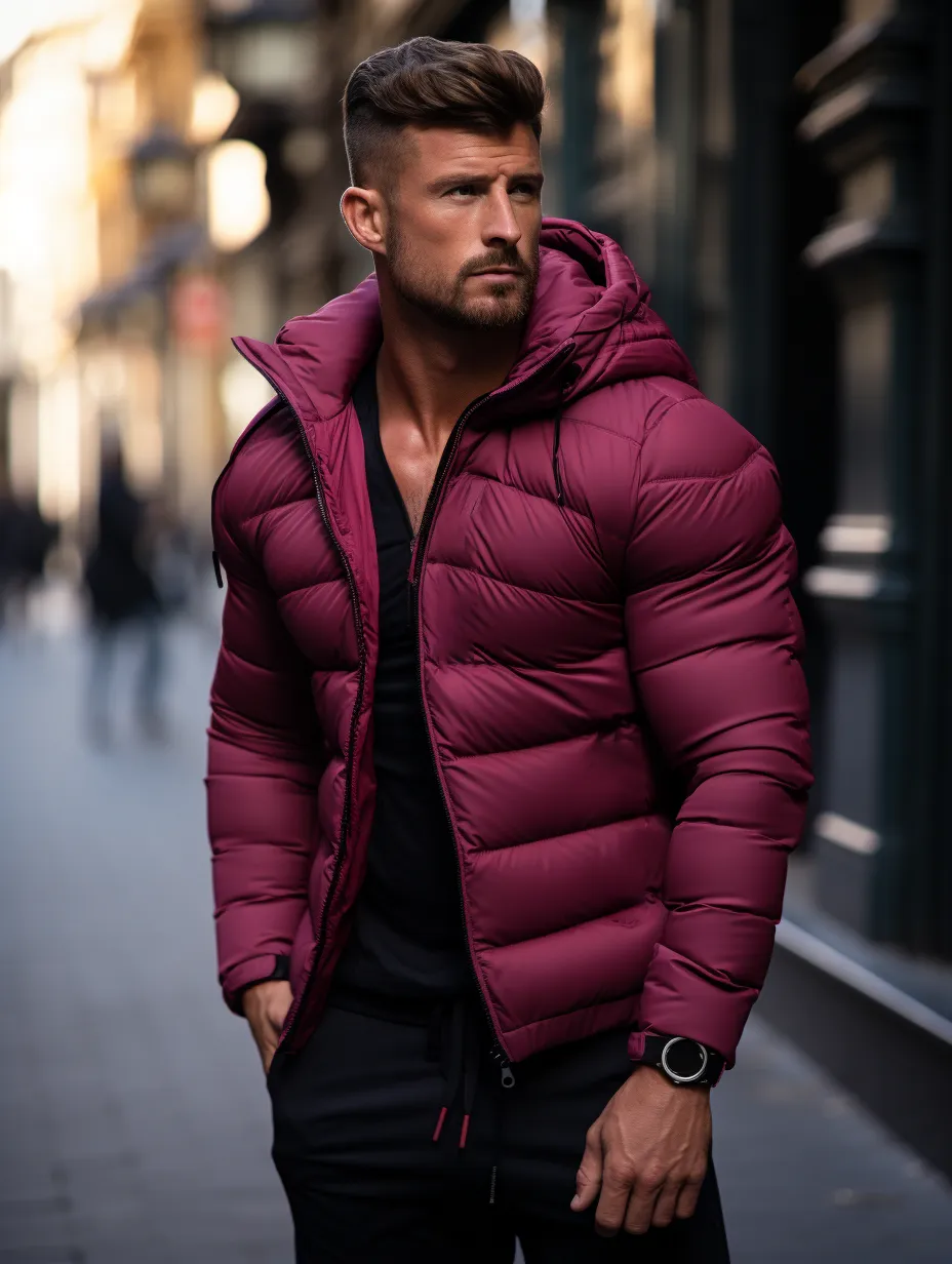 Men's Fashion Thin Down Hoodie Jacket