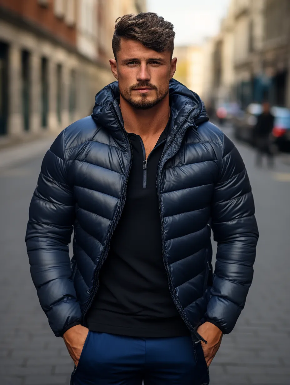 Men's Fashion Thin Down Hoodie Jacket