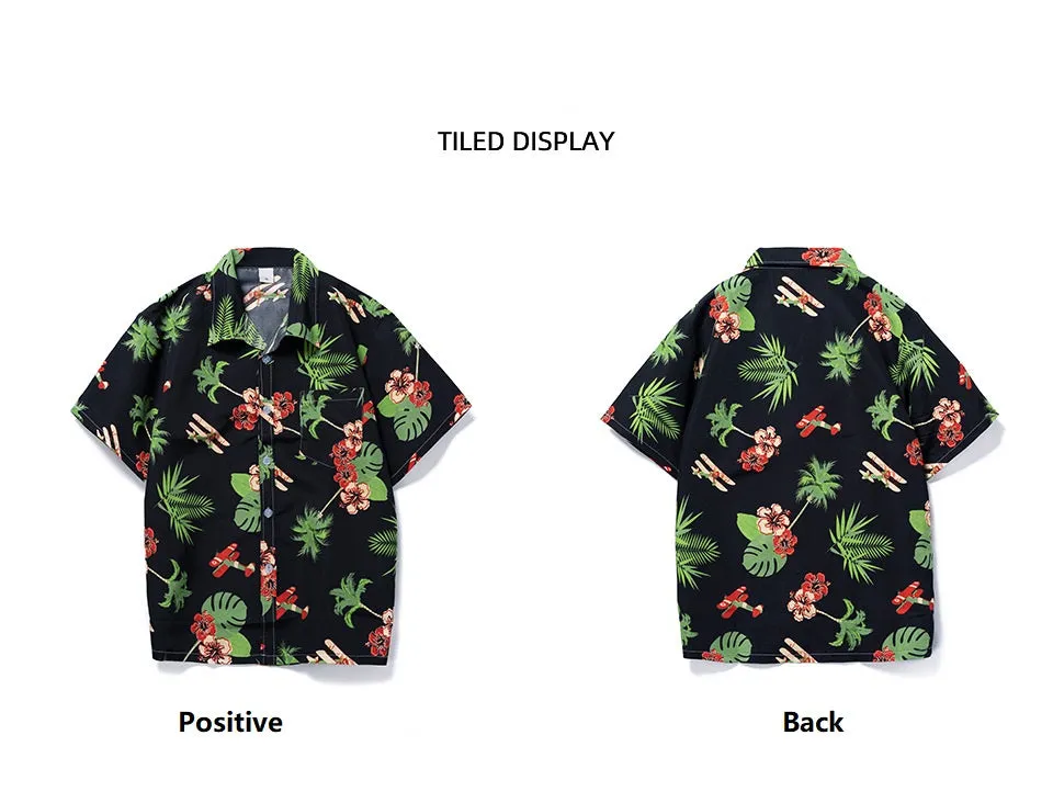 Men's Hawaiian Floral Beach Shirt