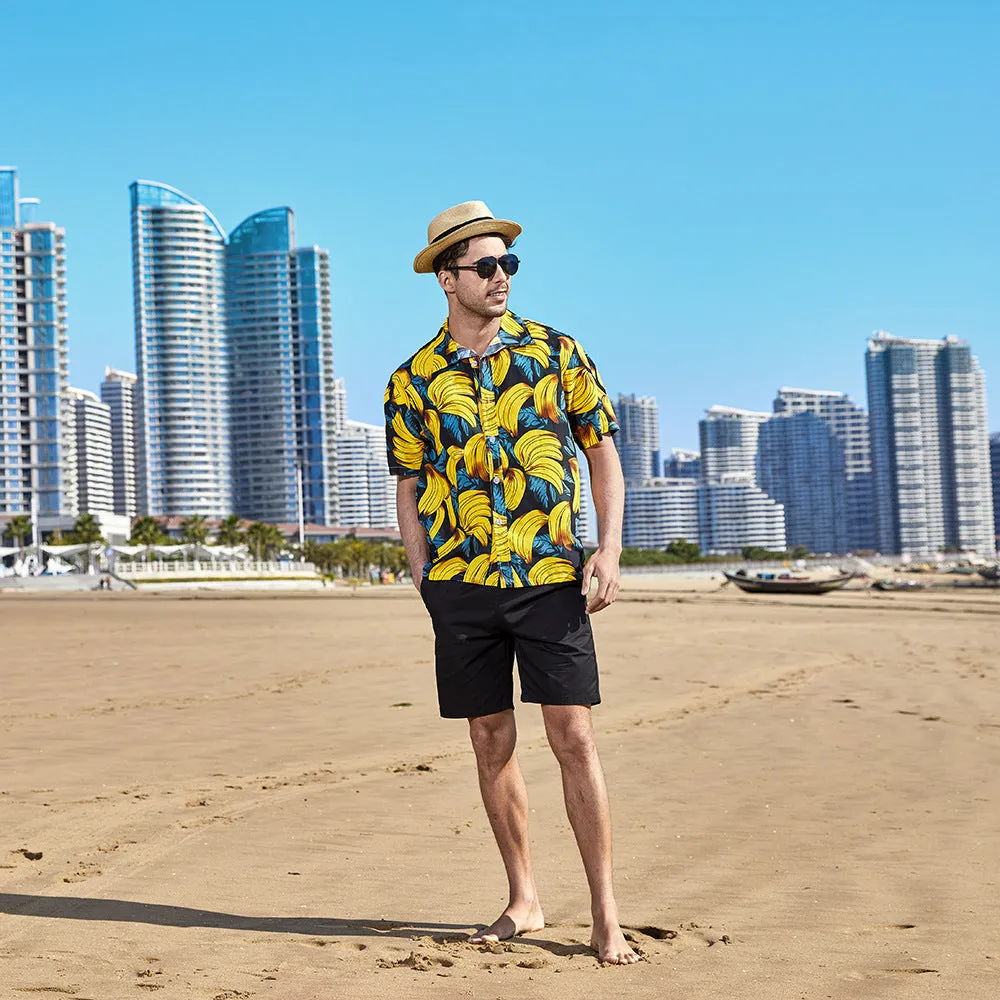 Men's Hawaiian Floral Beach Shirt