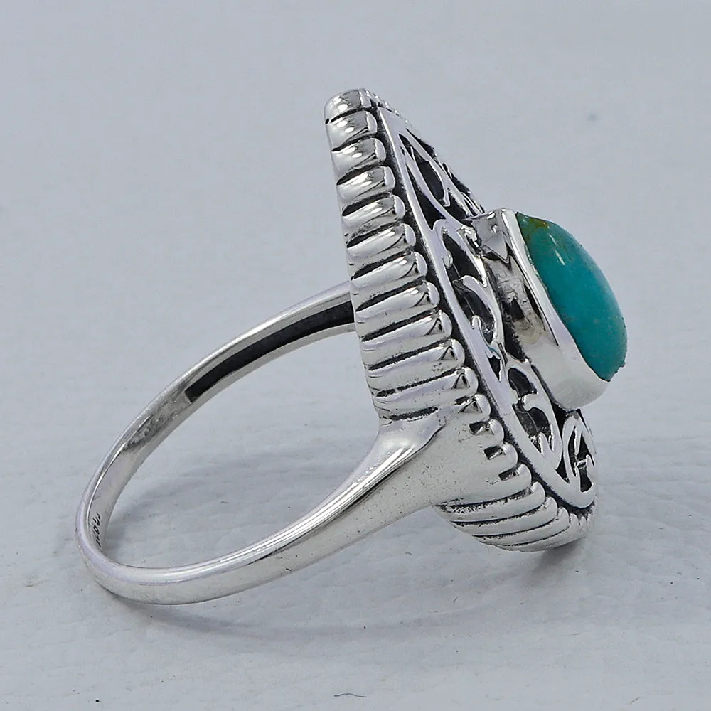 Mexican Turquoise Designer Silver Rings