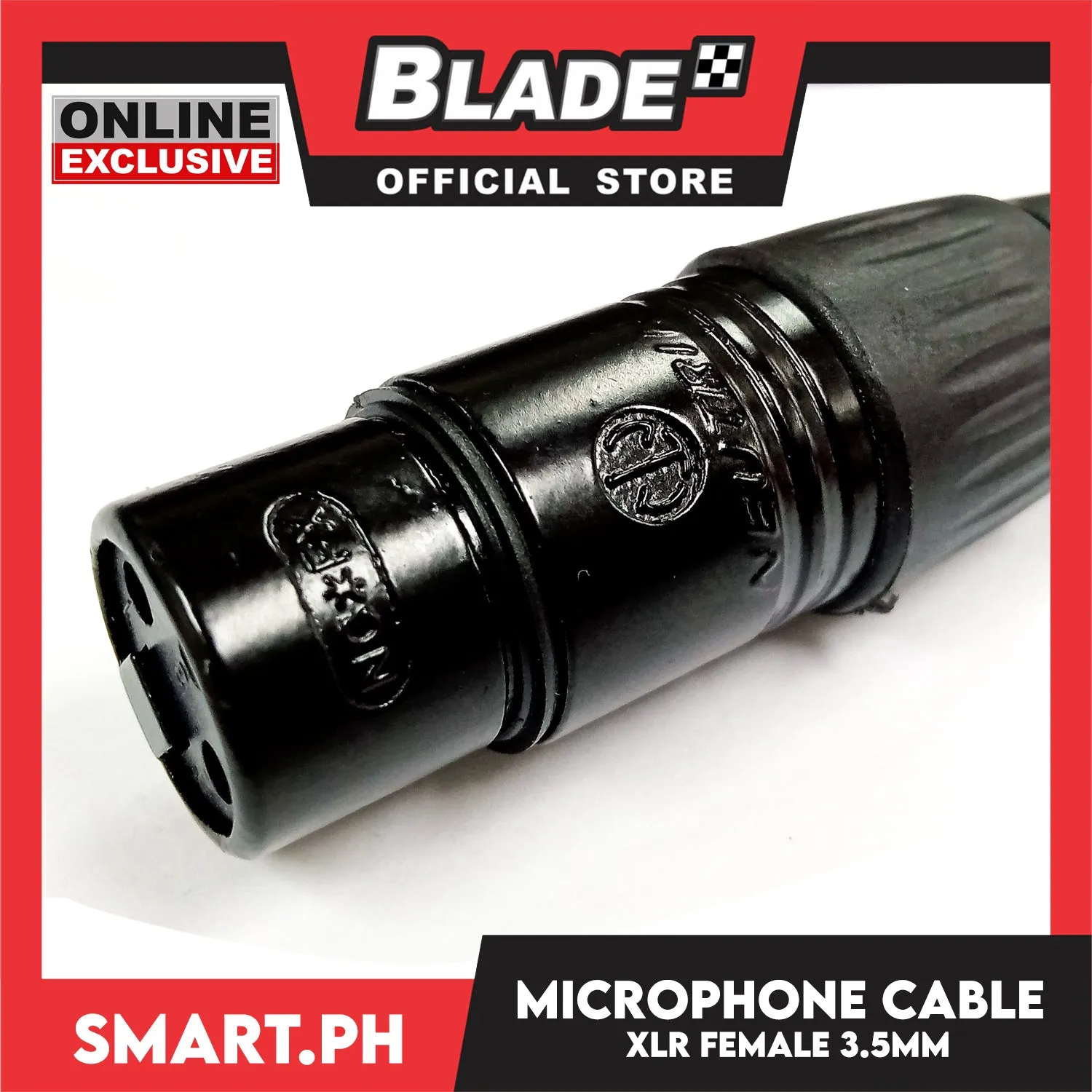Microphone Cable XLR (3-pin) Female to 3.5MM Male Stereo Jack for BM800, V8 Sound card, Studio, Microphone, Mic and Karaoke Speaker