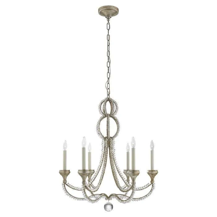 Milan Medium Chandelier in Venetian Gold with Crystal