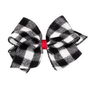 Mini King Holiday Plaid Bow on Clippie