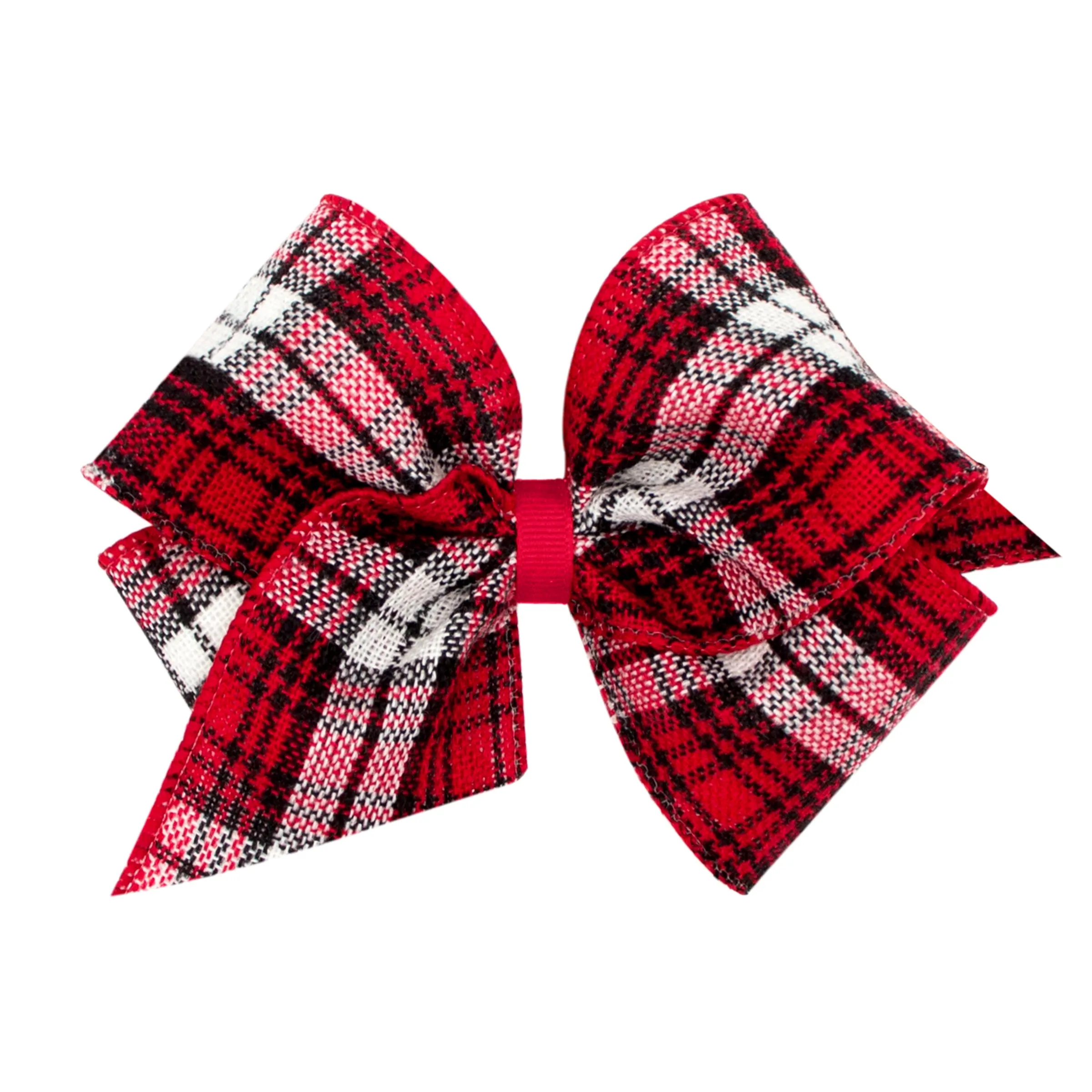 Mini King Holiday Plaid Bow on Clippie