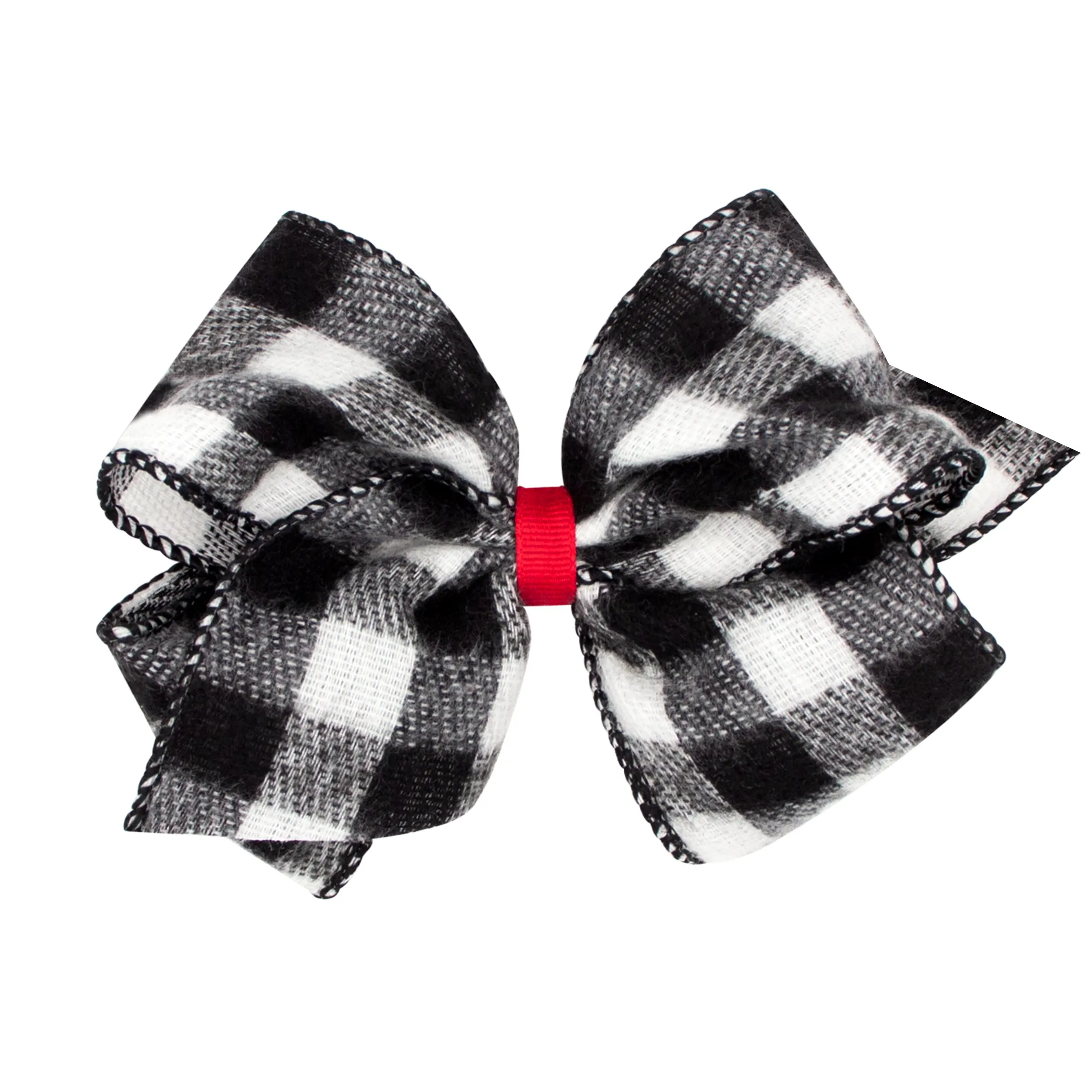 Mini King Holiday Plaid Bow on Clippie
