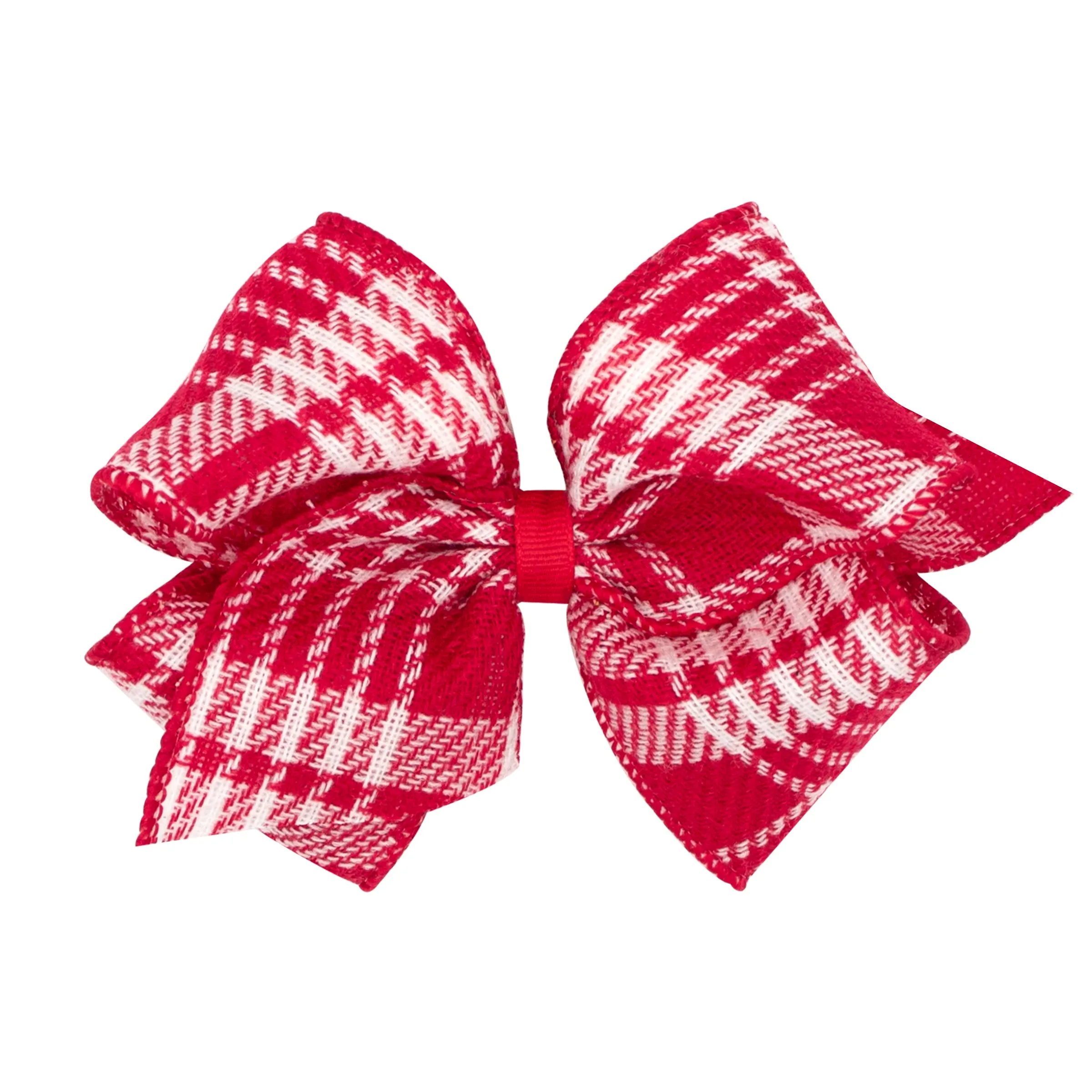 Mini King Holiday Plaid Bow on Clippie