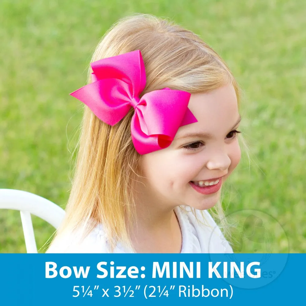 Mini King Holiday Plaid Bow on Clippie