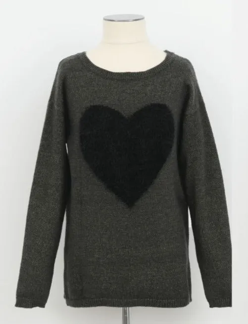Mini Molly Heart Knit Sweater