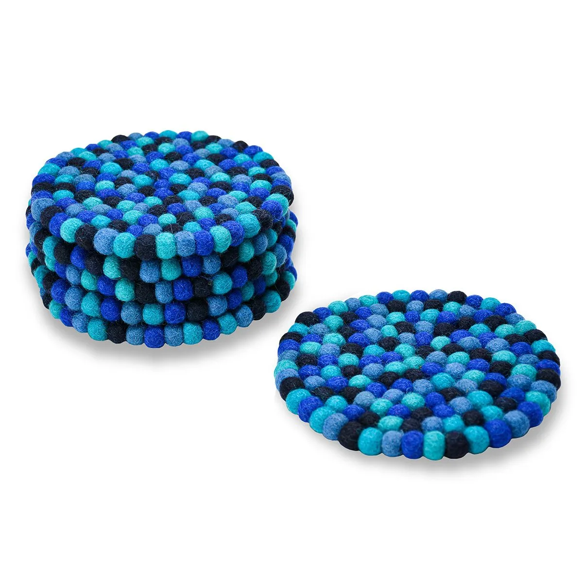 Mini Round Ball Mat- Blue