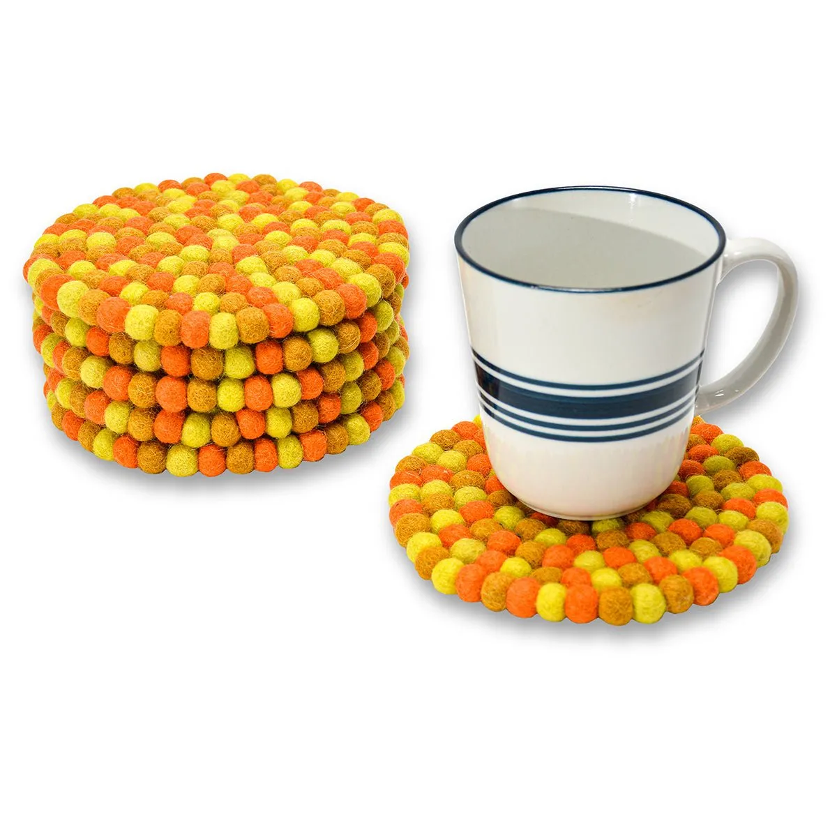 Mini Round Ball Mat- Orange