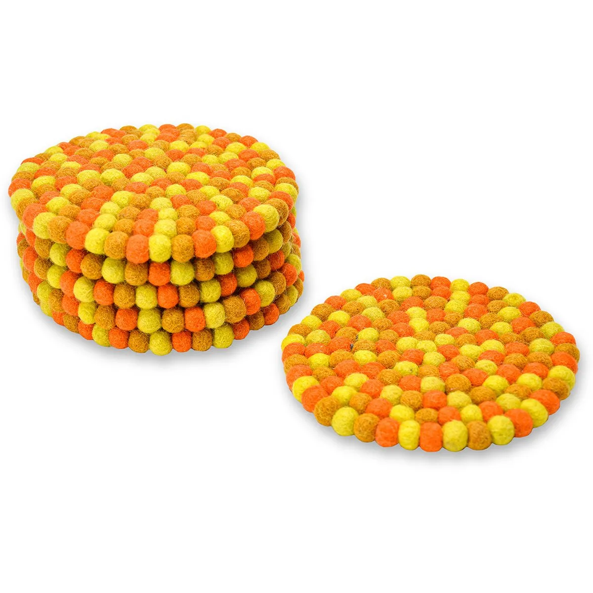 Mini Round Ball Mat- Orange