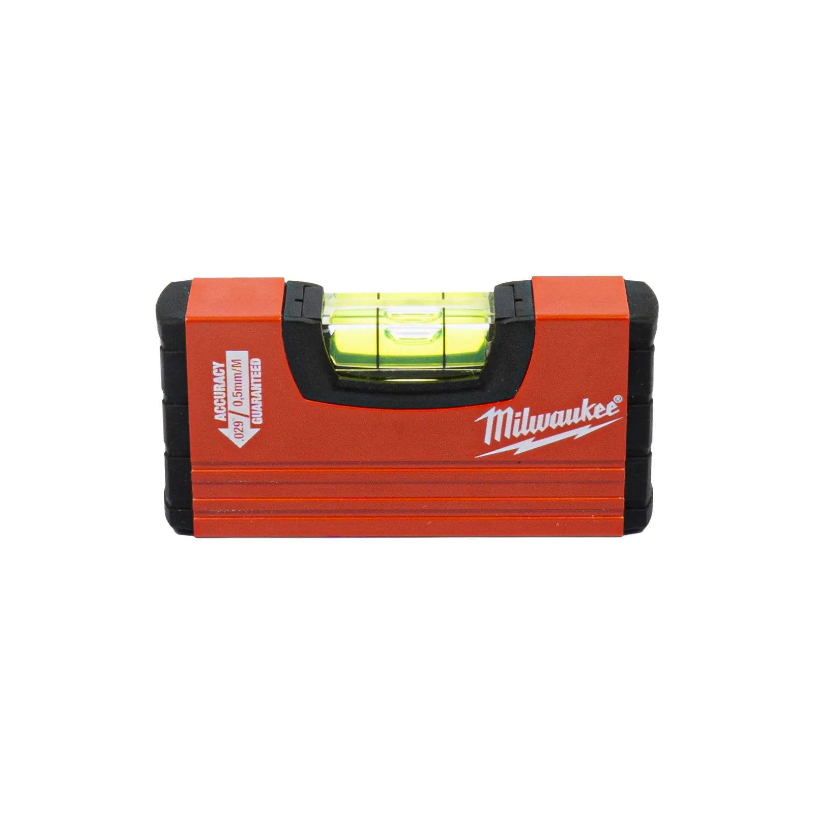 Mini Wasserwaage 10 cm (Aluminiumprofil, Acryllibelle, Stoßsicher, UV-beständig, Messgenauigkeit 0,029°)