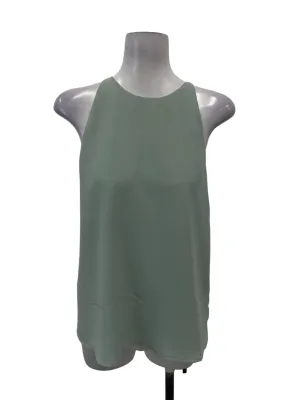 Mint Green Sleeveless Flare Top OSN