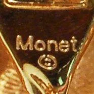 Monet Earrings, Gold, Round, Cable, Rope Designer, Timeless, Classic, Designer Earrings, 1980s