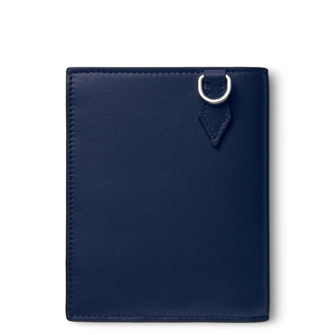 Montblanc compact portfolio 6cc ink blue 131695