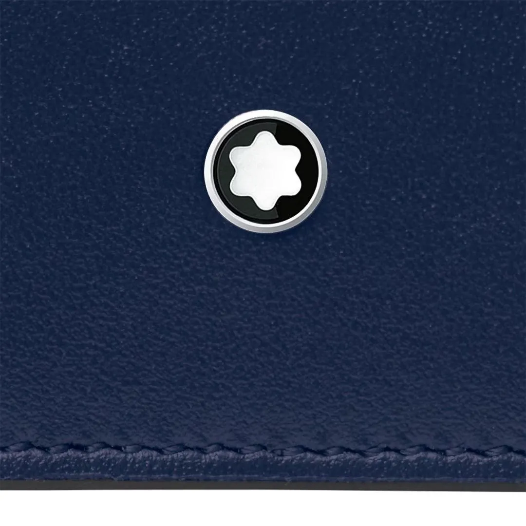 Montblanc compact portfolio 6cc ink blue 131695