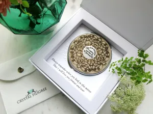 Mother and Son Vintage Compact Mirror