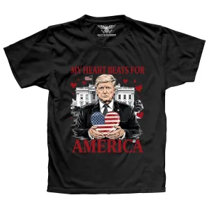 My Heart Beats For America Premium T-Shirt