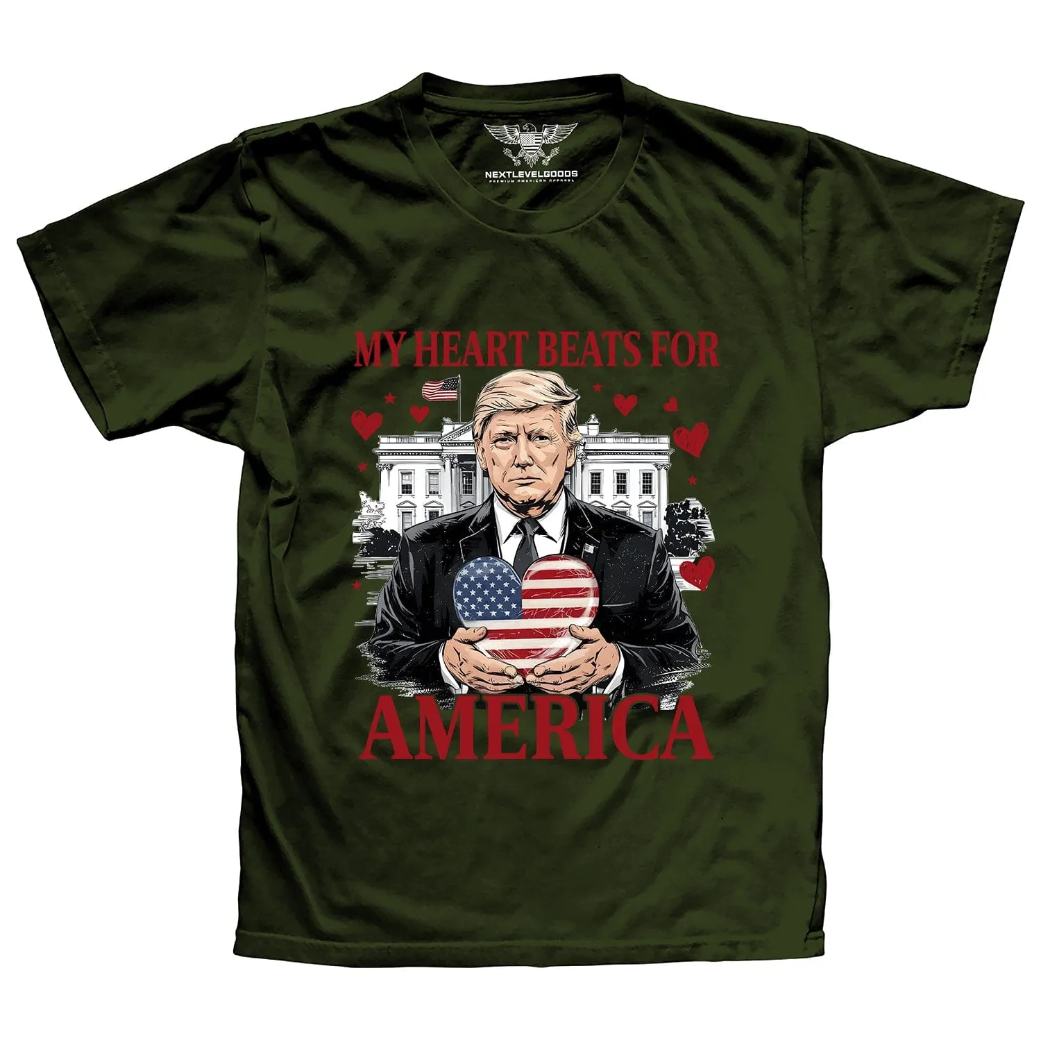 My Heart Beats For America Premium T-Shirt