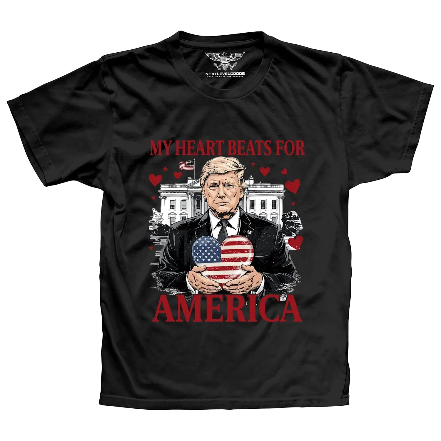 My Heart Beats For America Premium T-Shirt