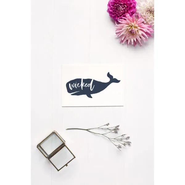 Nantucket Collection | Wicked Whale greeting card