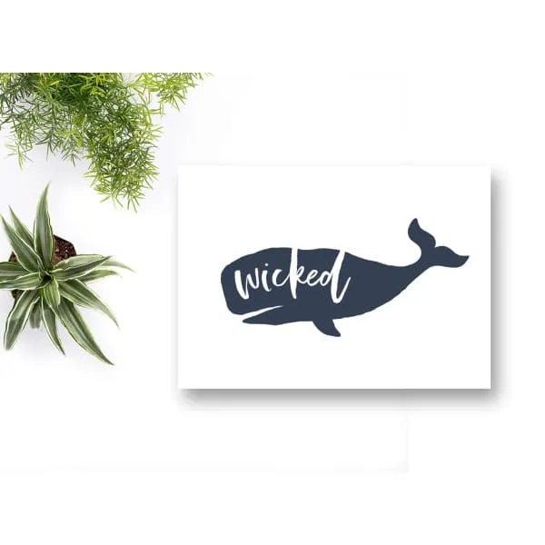 Nantucket Collection | Wicked Whale greeting card