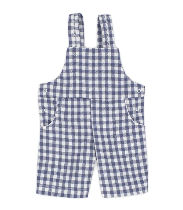 Navy Check Dungarees and Body Set - Two Piece Set - LAST SET IN 24 MONTHS
