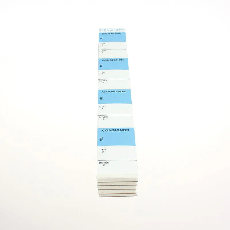 NEW Blue Top 1-1/2 x 2-1/2 Strip Labels (1000/Pack)