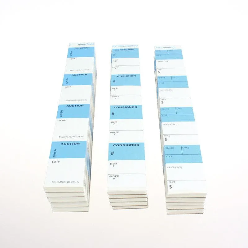 NEW Blue Top 1-1/2 x 2-1/2 Strip Labels (1000/Pack)