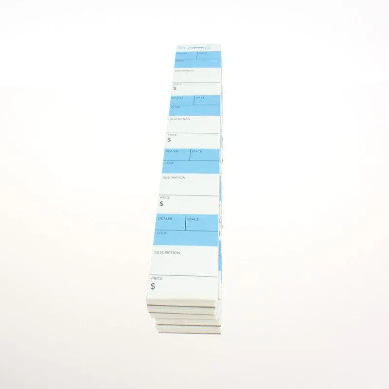 NEW Blue Top 1-1/2 x 2-1/2 Strip Labels (1000/Pack)
