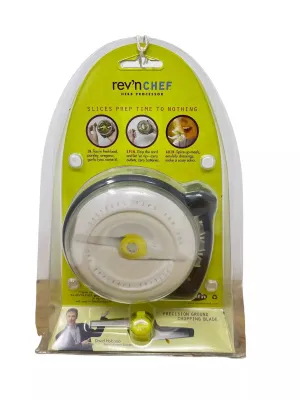 New Chef'n Rev'n Chef Herb Food Processor & Garlic Peeler with Pull Cord Spin! Just Toss in your herbs or garlic & pull the cord to process!