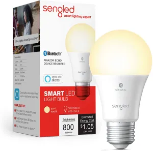 New in box! Sengled Smart Light Bulb, Bluetooth & Zigbee Compatible (Hub Optional), Works with Alexa & Google Assistant, 1 Pack! Retails $22 