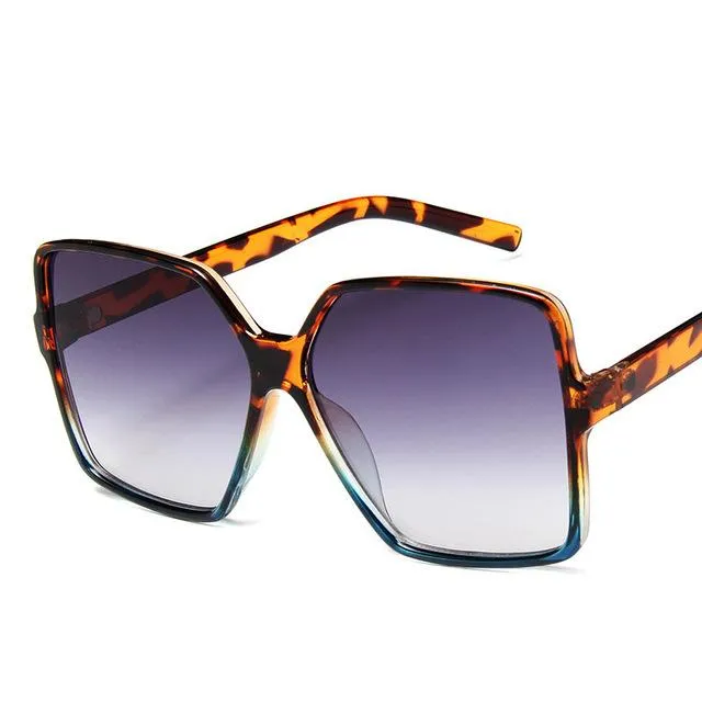 New Oversize Gradient Merk Designer Sunglasses