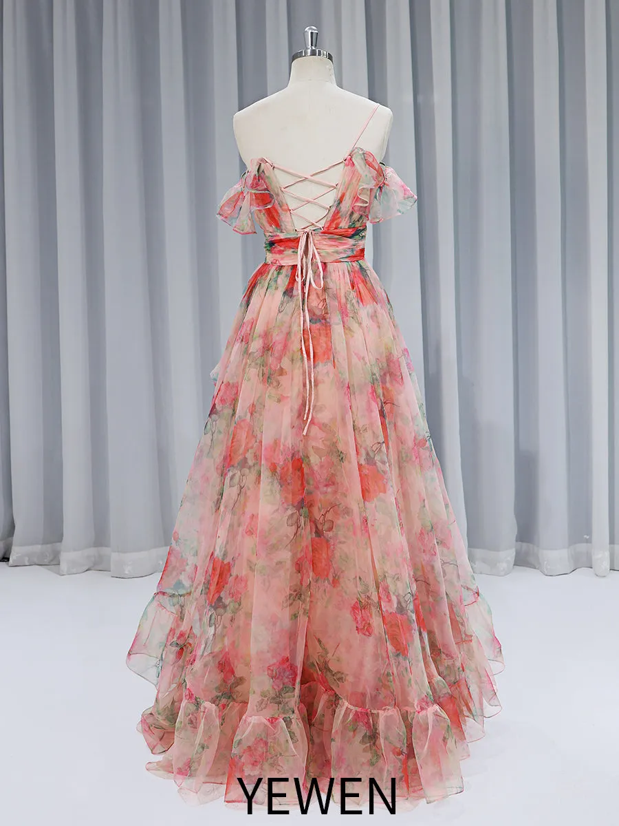 New Printing Floral Elegant Prom Dress #JC88511
