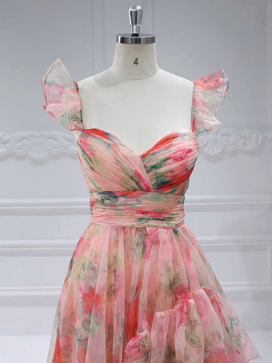 New Printing Floral Elegant Prom Dress #JC88511