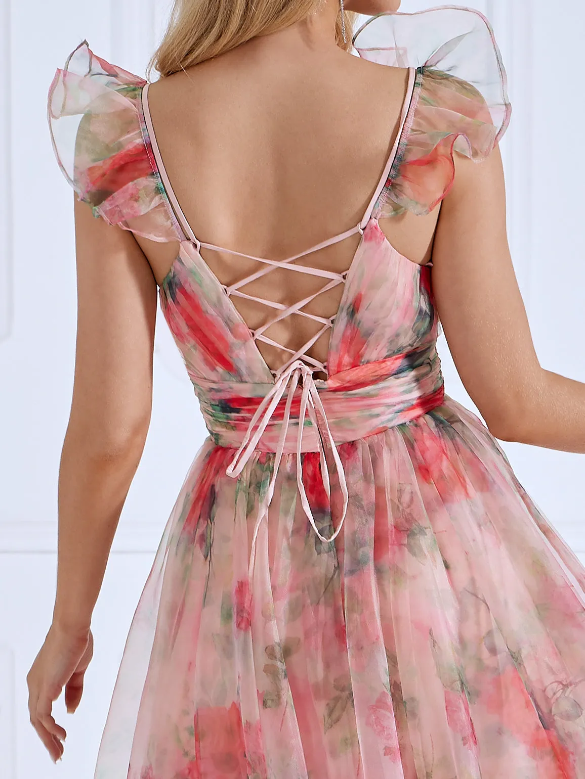 New Printing Floral Elegant Prom Dress #JC88511