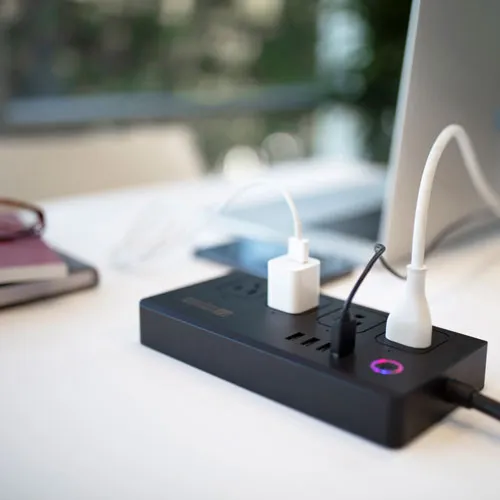 New UltraLink 4-Outlet 4-USB Smart Surge Protector with Amazon Alexa and Google Assistant! Retails $80 