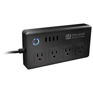 New UltraLink 4-Outlet 4-USB Smart Surge Protector with Amazon Alexa and Google Assistant! Retails $80 