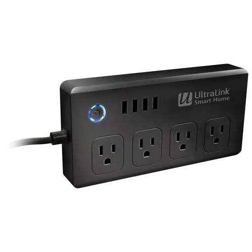 New UltraLink 4-Outlet 4-USB Smart Surge Protector with Amazon Alexa and Google Assistant! Retails $80 