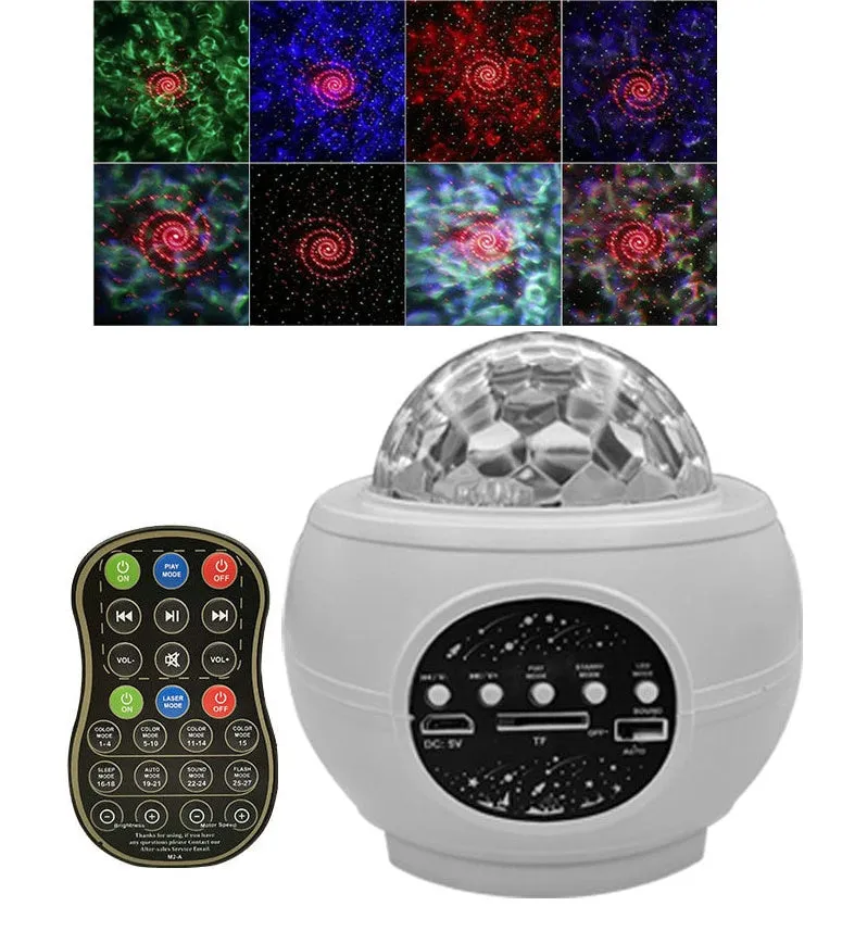 Night Light Led Projector With Bluetooth Speaker For Childrens