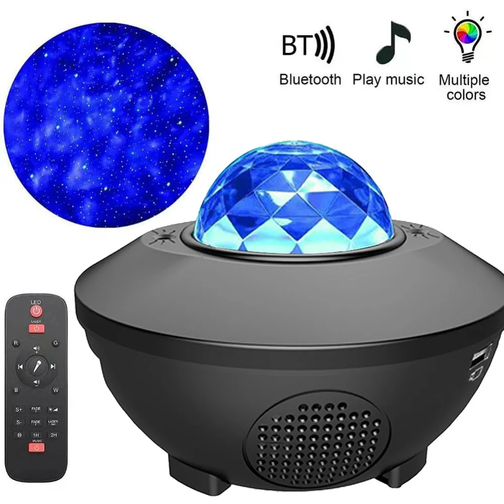 Night Light Led Projector With Bluetooth Speaker For Childrens