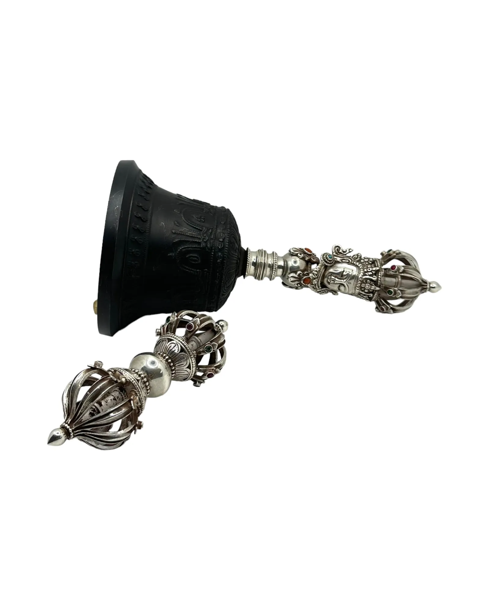 Nine Prone Silver Bell and Vajra