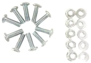 NU062 PACK OF 10 - 4MM X 18MM FAIRING FIXING BOLTS & NUTS M4 BOLTS