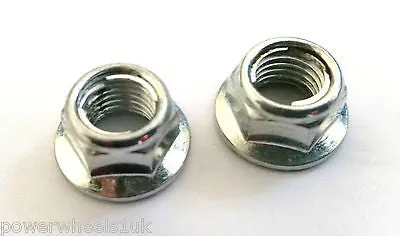 NU082 SET OF 2 X 10MM AXLE SPINDLE NUTS FOR MINI MOTO / MINI DIRT / PIT / QUAD BIKES